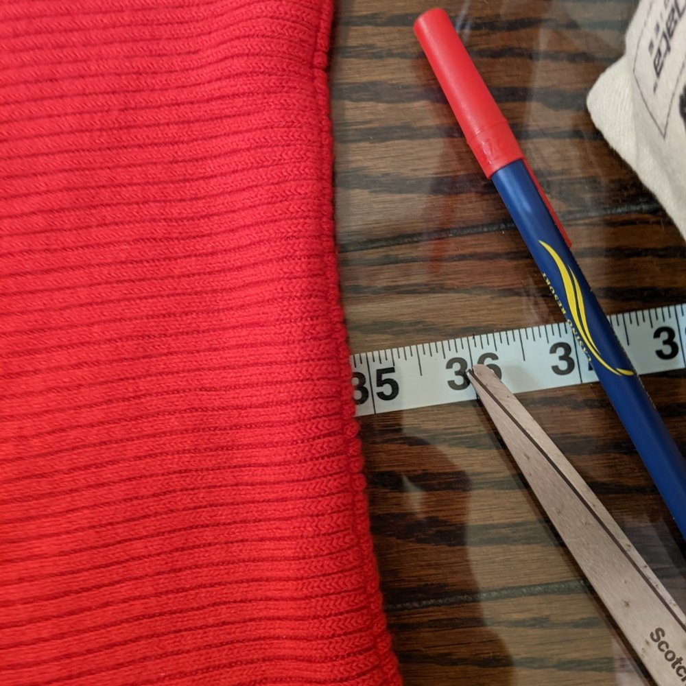 Red Infinity Scarf - Picture 3 of 4